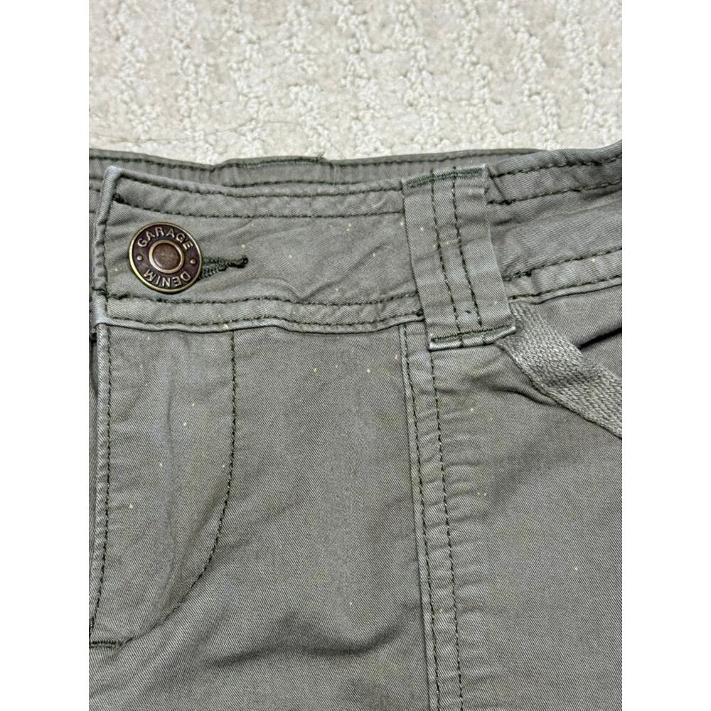 Garage Low Rise Olive Green Wide Leg Cargo Pants Size 00 $17 - Picture 8 of 8